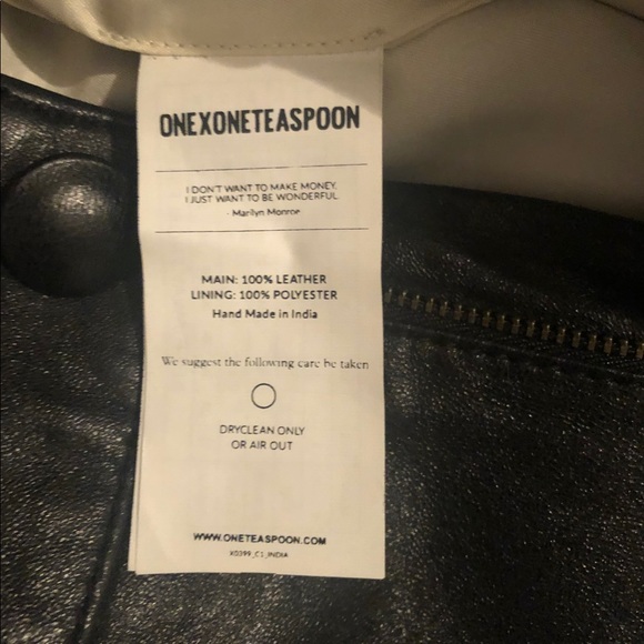 One teaspoon yoko leather shorts NWT - Picture 7 of 7